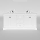Marietta 71.5 inch Double Bathroom Vanity in White- Cabinet Only