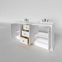 Load image into Gallery viewer, Marietta 71.5 inch Double Bathroom Vanity in White- Cabinet Only