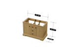Marietta 47.5 inch Single or Double Bathroom Vanity in Desert Oak - Cabinet Only