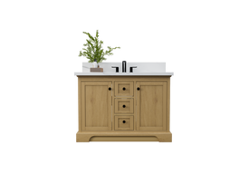 Marietta 47.5 inch Single or Double Bathroom Vanity in Desert Oak - Cabinet Only