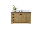 Marietta 59.5 inch Single Bathroom Vanity in Desert Oak - Cabinet Only