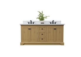 Marietta 71.5 inch Double Bathroom Vanity in Desert Oak - Cabinet Only