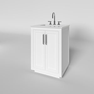 Nearmé Miami 23.5 Inch Bathroom Vanity- White Wyndham Collection Miranda