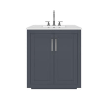 Load image into Gallery viewer, Nearmé Miami 29.5 Inch Bathroom Vanity in Grey- Cabinet Only Nearmé