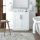 Nearmé Miami 29.5 Inch Bathroom Vanity- White Wyndham Collection Miranda