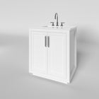 Nearmé Miami 29.5 Inch Bathroom Vanity- White Wyndham Collection Miranda