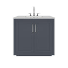 Nearmé Miami 35.5 Inch Bathroom Vanity in Grey- Cabinet Only