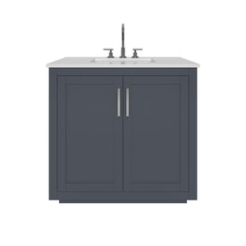 Nearmé Miami 35.5 Inch Bathroom Vanity in Grey- Cabinet Only Nearmé