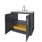 Nearmé Miami 35.5 Inch Bathroom Vanity in Grey- Cabinet Only