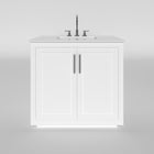 Nearmé Miami 34.5 Inch Bathroom Vanity- White Wyndham Collection Miranda