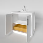 Nearmé Miami 34.5 Inch Bathroom Vanity- White Wyndham Collection Miranda