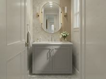 Load image into Gallery viewer, Nearmé Miami 35.5 Inch Bathroom Vanity in Grey- Cabinet Only SFD