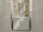 Nearmé Miami 35.5 Inch Bathroom Vanity in White- Cabinet Only SFD