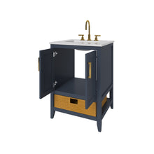 Load image into Gallery viewer, Nearmé New York 23.5 Inch Bathroom Vanity in Blue- Cabinet Only