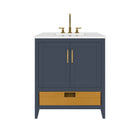 Nearmé New York 29.5 Inch Bathroom Vanity in Blue- Cabinet Only