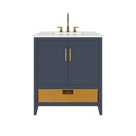 Nearmé New York 29.5 Inch Bathroom Vanity in Blue- Cabinet Only Nearmé