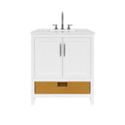 Nearmé New York 29.5 Inch Bathroom Vanity in White- Cabinet Only