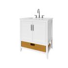 Nearmé New York 29.5 Inch Bathroom Vanity in White- Cabinet Only