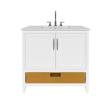 Load image into Gallery viewer, Nearmé New York 35.5 Inch Bathroom Vanity in White- Cabinet Only