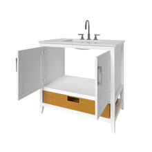 Load image into Gallery viewer, Nearmé New York 35.5 Inch Bathroom Vanity in White- Cabinet Only