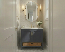 Load image into Gallery viewer, Nearmé New York 29.5 Inch Bathroom Vanity in Blue- Cabinet Only SFD