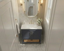 Load image into Gallery viewer, Nearmé New York 29.5 Inch Bathroom Vanity in Blue- Cabinet Only SFD