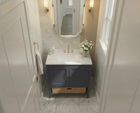 Nearmé New York 29.5 Inch Bathroom Vanity in Blue- Cabinet Only SFD