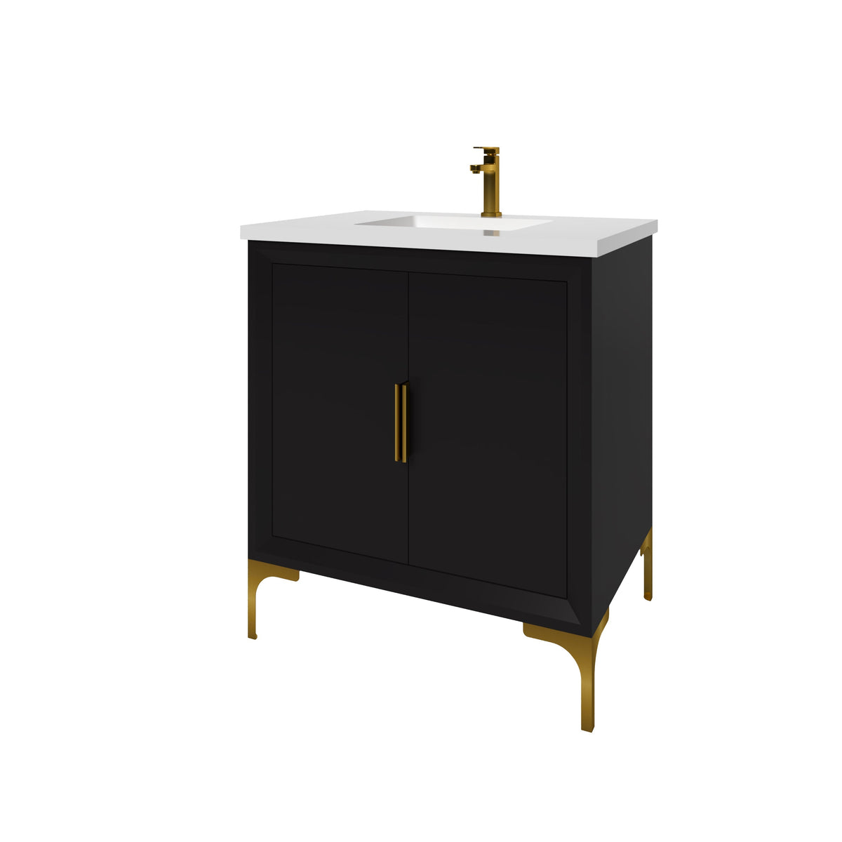 29 Inch Vanity Oxford 29.5 Inch Bathroom Vanity in Black