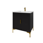 Oxford 29.5 Inch Bathroom Vanity in Black