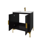 Oxford 29.5 Inch Bathroom Vanity in Black