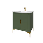 Oxford 29.5 Inch Bathroom Vanity in Sage Green