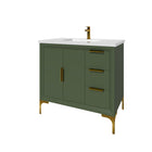 Oxford 35.5 Inch Bathroom Vanity in Sage Green