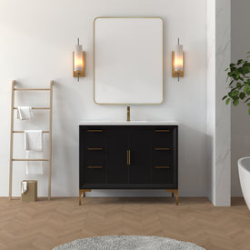Oxford 41.5 Inch Bathroom Vanity in Black