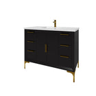 Oxford 41.5 Inch Bathroom Vanity in Black