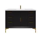 Oxford 47.5 Inch Bathroom Vanity in Black
