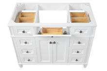 Load image into Gallery viewer, Kensington 42 in Solid Wood Vanity in Bright White - Cabinet Only Ethan Roth