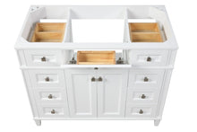 Load image into Gallery viewer, Kensington 41.5 in All Wood Vanity in Bright White - Cabinet Only ER VANITIES