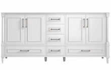 Load image into Gallery viewer, Atlanta 71.5 inch Double Bathroom Vanity in White- Cabinet Only