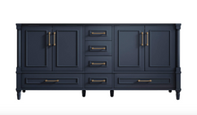Load image into Gallery viewer, Atlanta 71.5 inch Double Bathroom Vanity in Navy- Cabinet Only