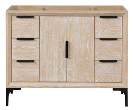 Oxford 41.5 Inch Bathroom Vanity in Whitewashed Ash