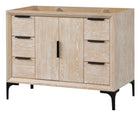 Oxford 41.5 Inch Bathroom Vanity in Whitewashed Ash
