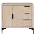 Oxford 35.5 Inch Bathroom Vanity in Whitewashed Ash