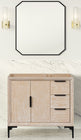 Oxford 35.5 Inch Bathroom Vanity in Whitewashed Ash