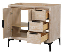 Load image into Gallery viewer, Oxford 35.5 Inch Bathroom Vanity in Whitewashed Ash