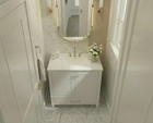 Windsor 29.5 in All Wood Vanity in Bright White - Cabinet Only SFD