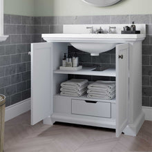 Load image into Gallery viewer, 36" Portage Peak Vanity in White with White Quartz Top Thomasville