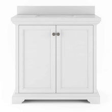 Load image into Gallery viewer, 36" Portage Peak Vanity in White with White Quartz Top Thomasville