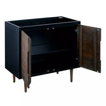 Load image into Gallery viewer, 36" Bivins Java/Black Vanity Base -All Wood- Signature Hardware