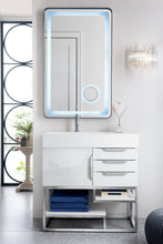 Load image into Gallery viewer, Columbia 36&quot; Single Vanity, Glossy White w/ Glossy White Composite Top