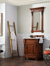 Load image into Gallery viewer, Brookfield 26&quot; Single Vanity, Warm Cherry w/ 3 CM Carrara Marble Top